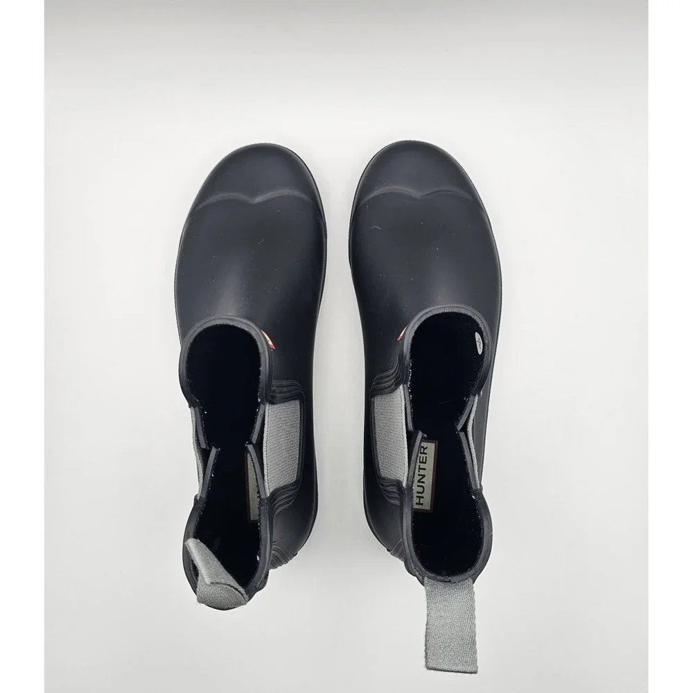 Hunter Original Chelsea Women's 9 M Black Rubber Rain Boots